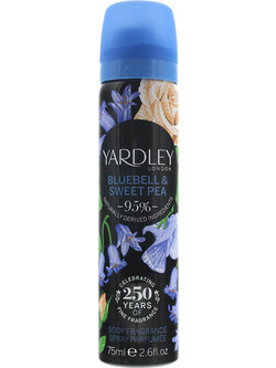 Yardley Bluebell & Sweetpea Body Spray 75ml