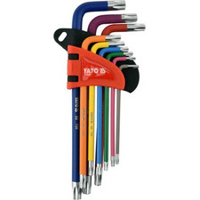 YATO -YT-05633 ΣΕΤ ΜΑΚΡΙΑ ΚΛΕΙΔΙΑ TORX ΑΣΦΑΛΕΙΑΣ T10-T50 9 ΤΕΜΑΧΙΩΝ