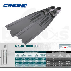 Cressi Sub Gara 3000 Βατραχοπέδιλα Κατάδυσης