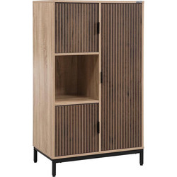 ΒΙΤΡΙΝΑ Fylliana Rythmos SONOMA-WALLNUT ΧΡΩΜΑ 70x40x120εκ