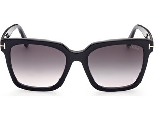 Tom Ford FT0952/S 01B Γυναικεία Γυαλιά Ηλίου Τετράγωνα Κοκάλινα Μαύρα με Μαύρο Polarized Φακό