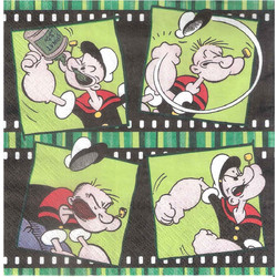 Χαρτοπετσέτα Decoupage 33x33cm Popeye Cartoon