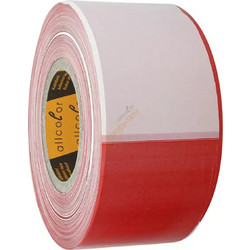 ALLCOLOR GAFFER-TAPE Barrier-Tape-Foil, non-adhesive - 80mm x 500m red / white (520-80/500)