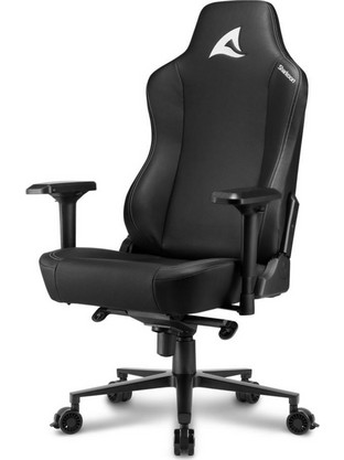 Sharkoon Καρέκλα Gaming Υφασμάτινη με Ρυθμιζόμενα Μπράτσα Μαύρη SGS40