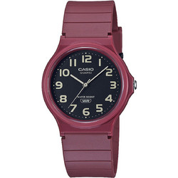 Casio Standard Ανδρικό Ρολόι με Μπορντό Καουτσούκ Λουράκι MQ-24UC-4BEF