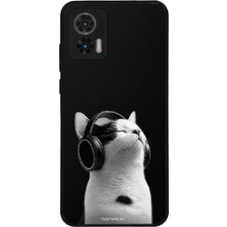 Sonique Men's Edition Θήκη Audio Kitten - White (Motorola Edge 30 Neo 5G)