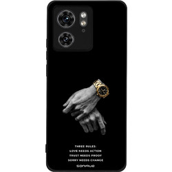 Sonique Men's Edition Θήκη με Σχέδιο «Three Rules» (Motorola Edge 40 5G)