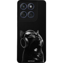 Sonique Men's Edition Θήκη με Σχέδιο «Audio Kitten - Black» (Motorola Edge 60 Fusion 5G)