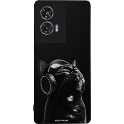 Sonique Men's Edition Θήκη Audio Kitten - Black (Motorola Edge 50 Fusion 5G)