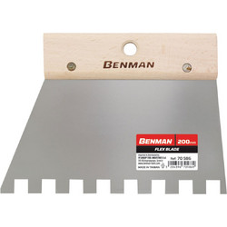 BENMAN 70922 Σπάτουλα Πλακιδίων Ανοξείδωτη Τετράγωνο Δόντι 10x10mm