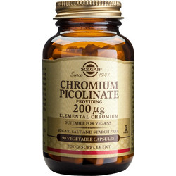 Solgar Chromium Picolinate 200mg 90 Κάψουλες
