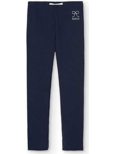 Boboli Κολάν Stretch Knit Leggings 490698-2440 Μπλε Σκούρο Κορίτσι