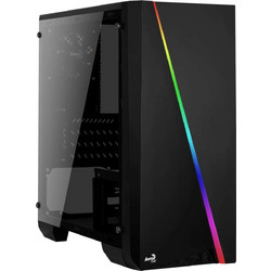 Aerocool Cylon Mini White Gaming Mini Tower Κουτί Υπολογιστή RGB με Πλαϊνό Παράθυρο