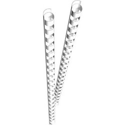 Genie Spiralbinderucken 6mm Λευκά 25 Τεμάχια