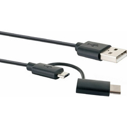 Schwaiger Μετατροπέας USB-A / USB-C male σε USB-A / USB-C female 1τμχ CK3112533