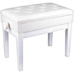 V-TONE BENCH 2 WH piano bench with storage compartment WHITE