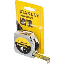Stanley Powerlock Tape Measure 5m/19mm, Plastic Case e