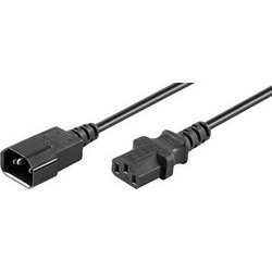 Goobay IEC C14 - IEC C13 Cable 5m Μαύρο 39203 39203