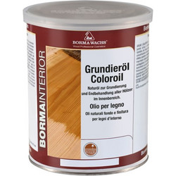 BORMA WACHS Grundieroel Coloroil 63 Καρυδιά Σκούρα Λάδι Βάσης Ξύλου 1L