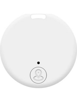 Mini Round Smart bluetooth GPS Tracker Για κατοικίδια, παιδιά, ηλικιωμένους, αποσκευές & πολύτιμα αντικείμενα white