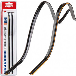 Amio Amio - Ταινία LED COB 12V Πορτοκαλί 2x30cm Flexible Πλαϊνού Φωτισμού για Σήμανση & Εντυπωσιακό Φως - Σετ 2 Τεμ. (04574/AM)