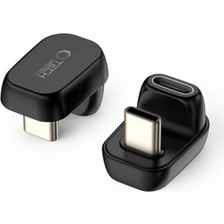 Tech-Protect UltraBoost AA04 Γωνιακός Αντάπτορας USB-C σε USB-C 100W 40Gbps Μαύρο