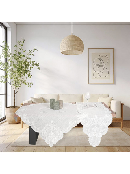 Κεντημένη Τραβέρσα 40x170 Μπεζ "Ilis Home"