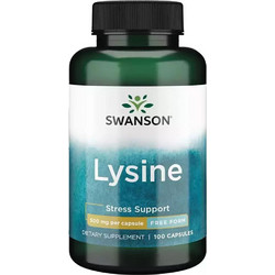 Swanson Free-Form L-Lysine 500mg 100 Κάψουλες