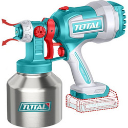 Πιστόλι Βαφής Μπαταρίας με Inox Δοχείο Solo 20V Total (TSGLI20041)