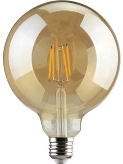 REDLED Λάμπα Led Filament G125 E27 8W Warm Dimmable Golden 360
