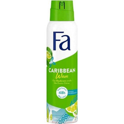 Fa Carribean Wave Γυναικείο Αποσμητικό Spray 48h Χωρίς Αλουμίνιο 150ml