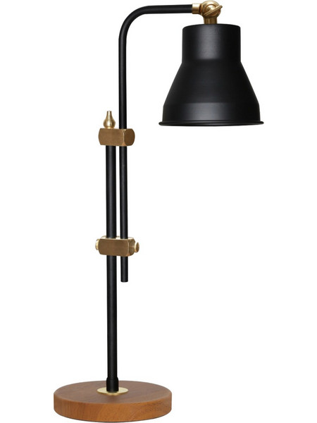 HomeMarkt HM758701 Πορτατίφ LED Μαύρο Καφέ Φ26xΥ45cm