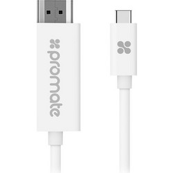 Promate Καλώδιο HDMI to USB-C 1.8m White uniLink-H1