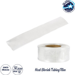 GLOBOSTAR(R) SHRINKTUBE 79971-1 Θερμοσυστελλόμενο Μακαρόνι Στεγανοποίησης για Neon Flex LED Αδιάβροχο IP65 - Διάφανο - Μ20 x Π5 x Υ5cm/Π2.5 x Υ2.5cm