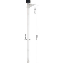T40960/PVDF ΣΩΛΗΝΑ ΑΠΟΡΡΟΦΗΣΗΣ & ΜΕΤΑΓΓΙΣΗΣ ΓΙΑ ΑΝΤΛΙΑ D70, ΤΥΠΟΣ PVDF (Φ40, L96CM)