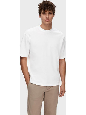 SELECTEDSLHLOOSEOSCAR SS O-NECK TEE NOOS ΛΕΥΚΟ
