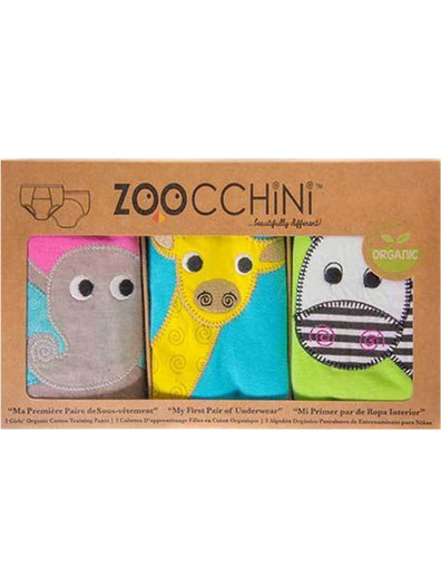 Εκπαιδευτικά Βρακάκια Zoocchini-Girls Safari Friends Μέγεθος: 3-4 ετών