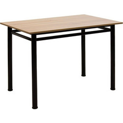 Τραπέζι DINNER σε δρυς/μαύρο χρώμα 100x60x77