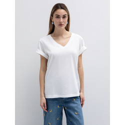 Toi+Moi γυναικείο basic t-shirt με V 80-6620-126