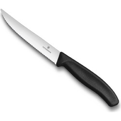Μαχαίρι Steak - Pizza Οδοντωτό Μαύρο 12 εκ. Swiss Gourmet Classic Victorinox 6.7933