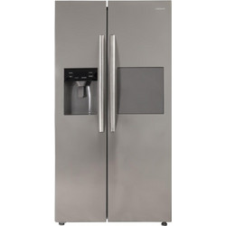 Eskimo ES 1505 SBS NF IN Ψυγείο Ντουλάπα Υ180cmxΠ90cmxΒ75cm Inox