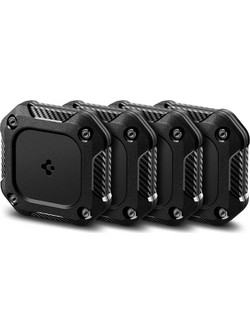 Spigen Tough Armor 4-Pack Case for Apple AirTag 1/2 - Black