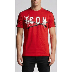 ICON Ανδρικό T-Shirt 100% Βαμβάκι Regular Fit με Logo X, σε χρώμα Κόκκινο