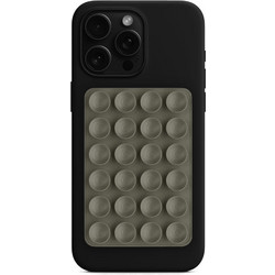 Techsuit Βάση Τηλεφώνου Sc-pad Βεντούζα Selfies Σιλικόνη Αυτοκόλλητη Βάση Ορθογώνιο Σχήμα Ανοιχτό Γκρι (5949419294066)