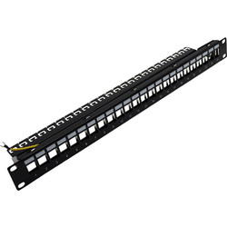 Televes 533187 RJ45 Patch Panel Keystone Rack 1U 19" 24 Θυρών