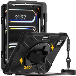 Crong Defender Plus Θήκη Tablet iPad Pro 11" M5 (2025) / M4 (2024) Black CRGDPIPDP11BLK