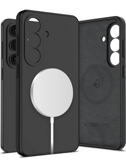 Tech-Protect Silicone MagSafe Back Cover Black (Samsung Galaxy S26 Plus)