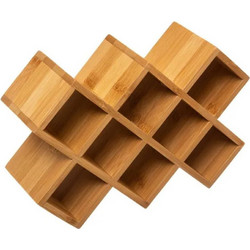 5five 167735 Θήκη Μπαχαρικών Bamboo για 8 Βαζάκια 23,6x7,9x16 εκ