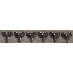 Coat Rack Elephant Head 50cm - Γκρι