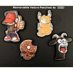 Διακοσμητικά Velcro Polo Pins and Patches 4Τεμ
